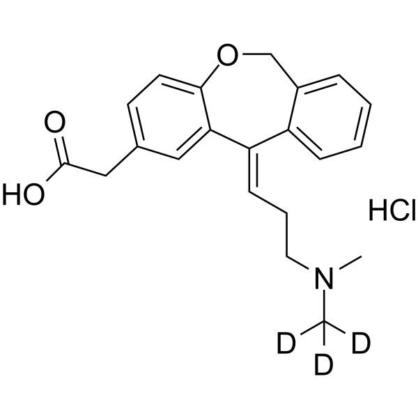 Olopatadine-d3 hydrochloride(Synonyms: 盐酸奥洛他定 d3 (盐酸盐))