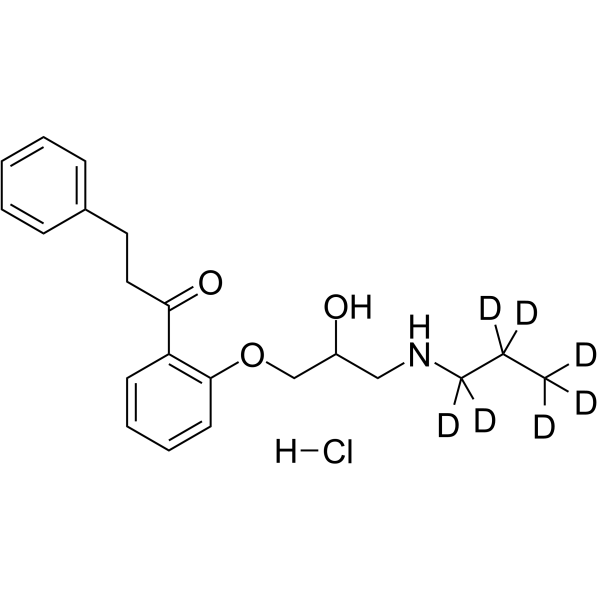 Propafenone D7 hydrochloride(Synonyms: 盐酸普罗帕酮 D7; SA-79 D7 hydrochloride)