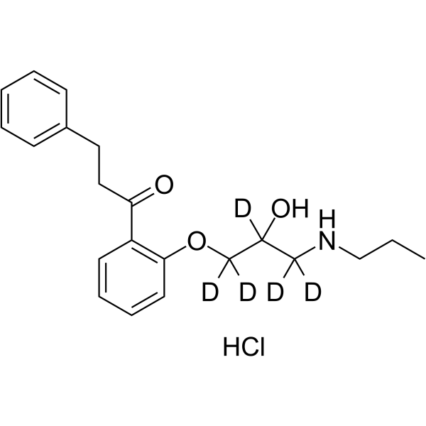 Propafenone D5 hydrochloride(Synonyms: 盐酸普罗帕酮 D5)