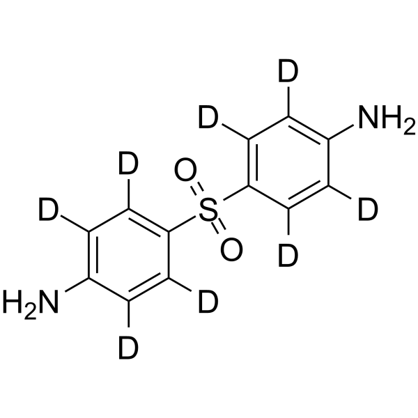 Dapsone-d8(Synonyms: 4,4′-Diaminodiphenyl sulfone-d8;  DDS-d8)