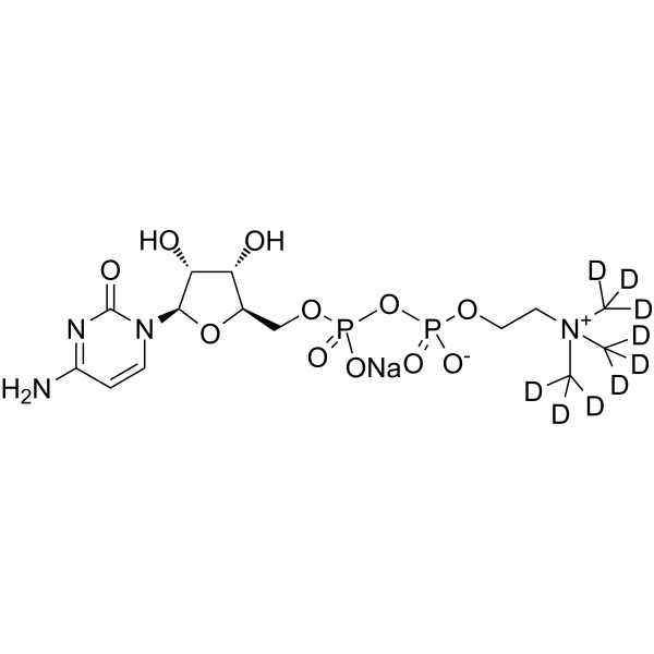 Citicoline-d9 sodium(Synonyms: Cytidine diphosphate-choline-d9 sodium; CDP-Choline-d9 sodium; Cytidine 5