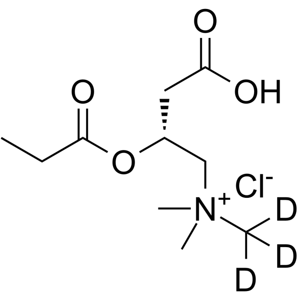 Levocarnitine propionate-d3 hydrochloride(Synonyms: L-Propionylcarnitine-d3 chloride;  ST-261-d3)