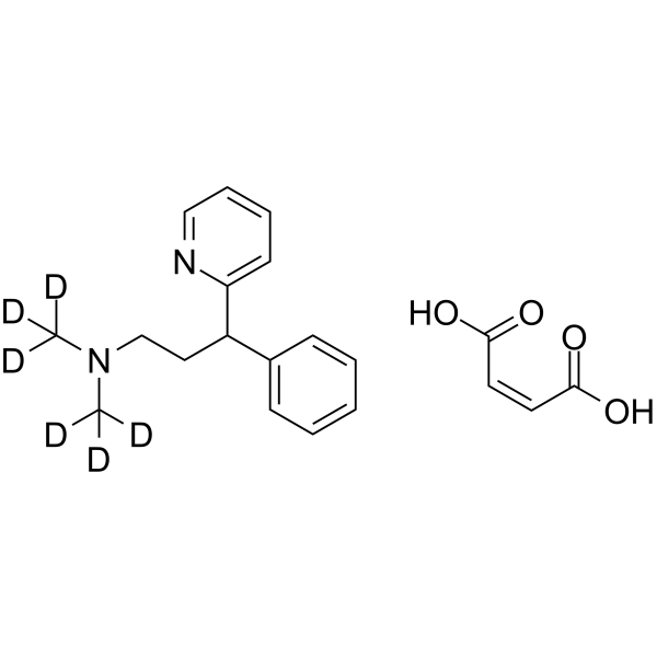 Pheniramine-d6 maleate(Synonyms: 马来酸非尼拉敏 d6 (马来酸盐))