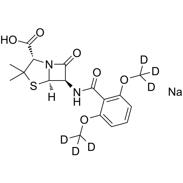 Methicillin-d6 sodium salt(Synonyms: 甲氧西林钠 d6 (钠盐))