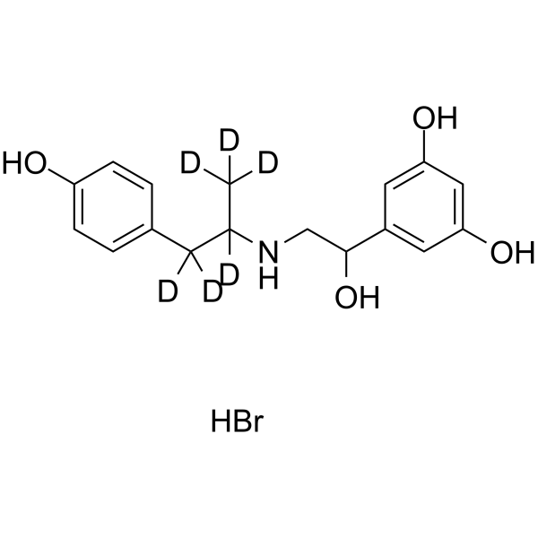 Fenoterol-d6 hydrobromide(Synonyms: 非诺特罗氢溴酸盐 d6 (氢溴酸盐))