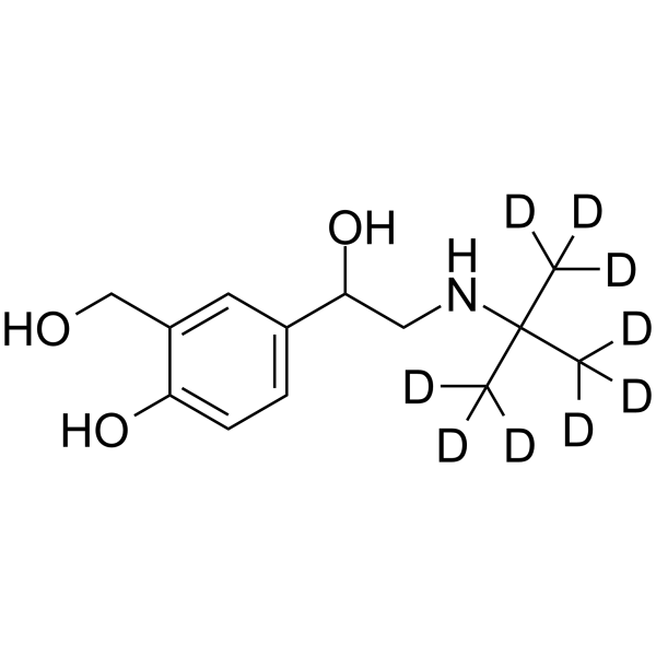 Salbutamol-d9(Synonyms: Albuterol-d9;  AH-3365-d9)