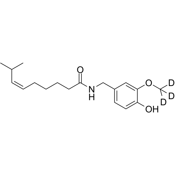 (Z)-Capsaicin-d3(Synonyms: (Z)-辣椒素 d3)