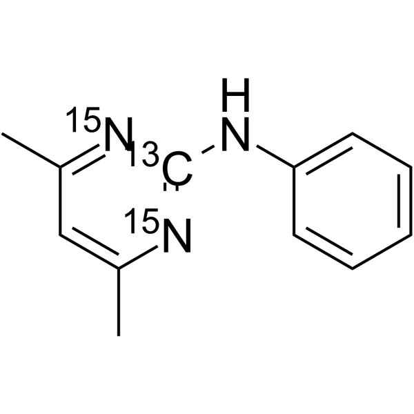 Pyrimethanil-13C,15N2(Synonyms: 嘧霉胺 13C,15N2)