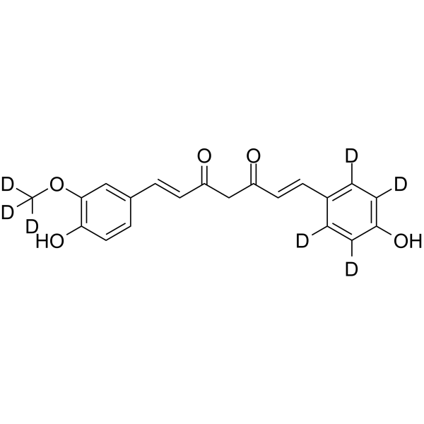 Demethoxycurcumin-d7(Synonyms: Curcumin II-d7;  Desmethoxycurcumin-d7;  Monodemethoxycurcumin-d7)