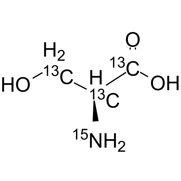 L-Serine-13C3,15N(Synonyms: (-)-Serine-13C3,15N;  (S)-Serine-13C3,15N)