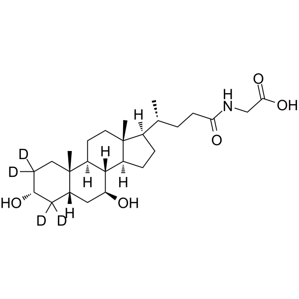 Glycoursodeoxycholic Acid-d4(Synonyms: 甘氨熊去氧胆酸 d4)