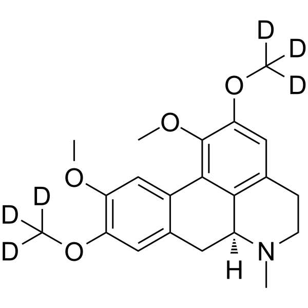 Glaucine-d6(Synonyms: O,O-Dimethylisoboldine-d6;  S-(+)-Glaucine-d6;  NSC 34396-d6)