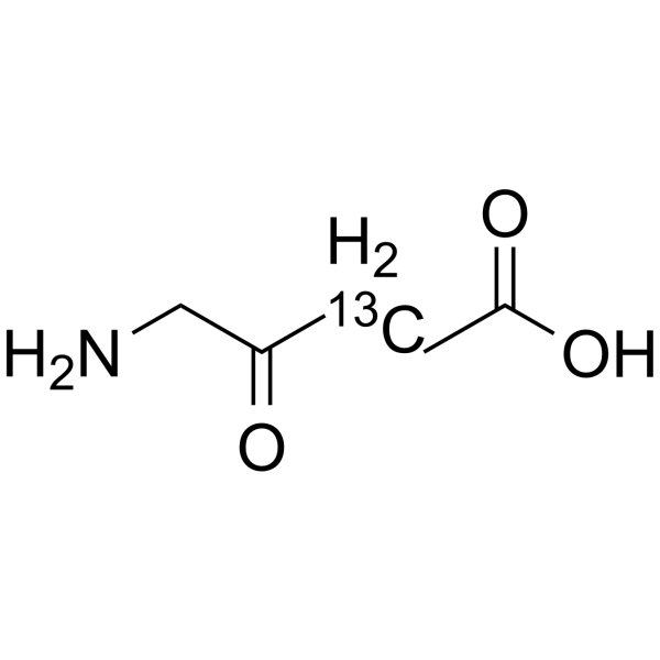 5-Aminolevulinic acid-13C(Synonyms: 5-ALA-13C;  δ-Aminolevulinic acid-13C;  5-Amino-4-oxopentanoic acid-13C)