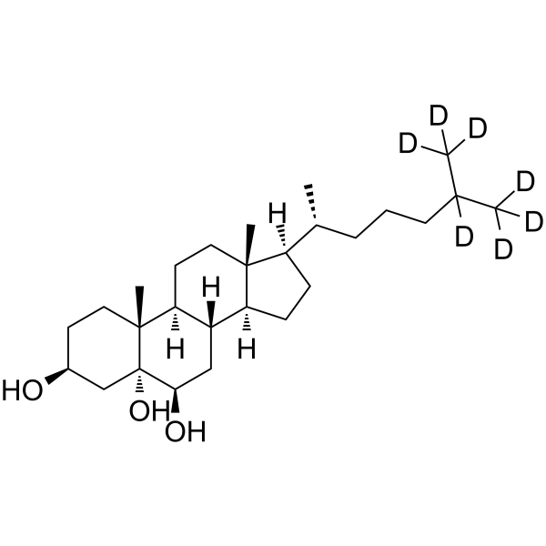 3β,5α,6β-Trihydroxycholestane-d7