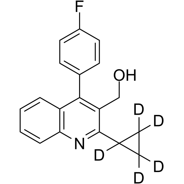 (2-Cyclopropyl-4-(4-fluorophenyl)quinolin-3-yl)methanol-d5