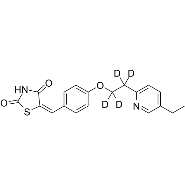 5-(4-(2-(5-Ethylpyridin-2-yl)ethoxy-d4)benzylidene)thiazolidine-2,4-dione