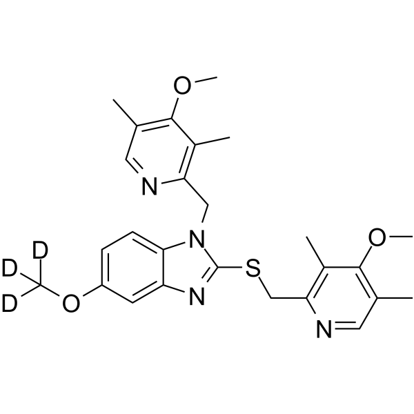 N-(4-Methoxy-3,5-dimethyl-2-pyridinyl)methyl Omeprazole-d3 Sulfide