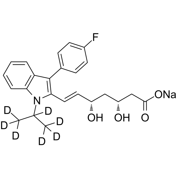 (3R,5S)-Fluvastatin-d7 sodium