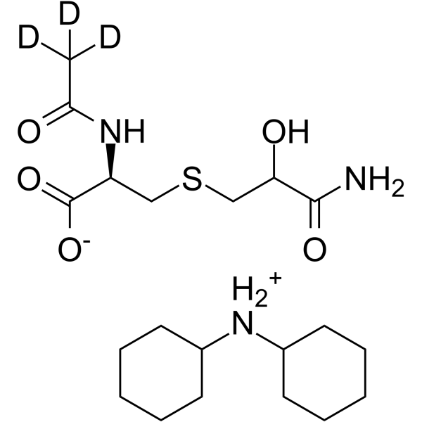 N-Acetyl-S-(2-hydroxy-3-propionamide)-L-cysteine-d3 dicyclohexylammonium