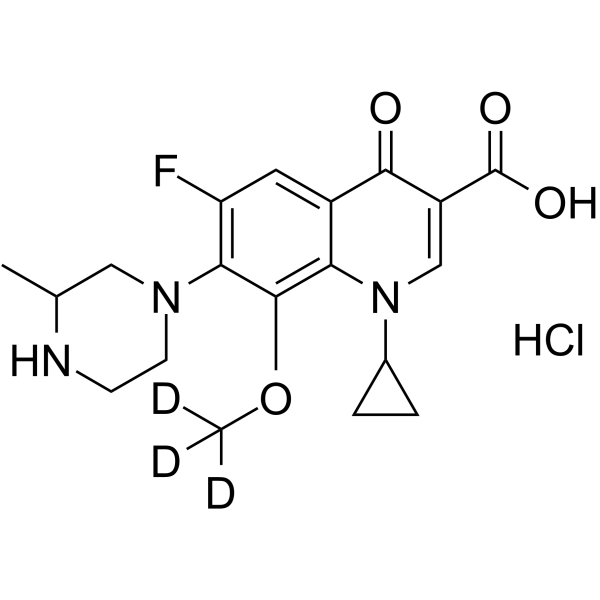 Gatifloxacin-d3 hydrochloride(Synonyms: AM-1155-d3 hydrochloride; BMS-206584-d3 hydrochloride; PD135432-d3 hydrochloride)