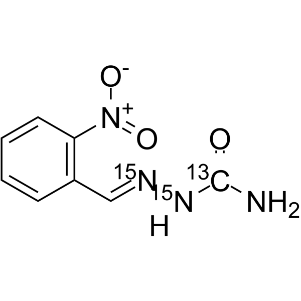 2-Nitrobenzaldehyde semicarbazone-13C,15N2-1