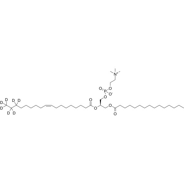 1-Pentadecanoyl-2-oleoyl-sn-glycero-3-phosphocholine-d7