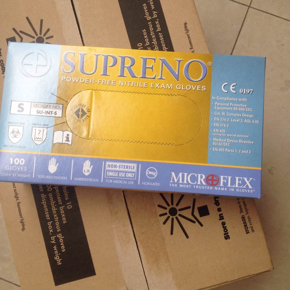 适普灵Supreno-美国Microflex一次性无粉丁jing手套