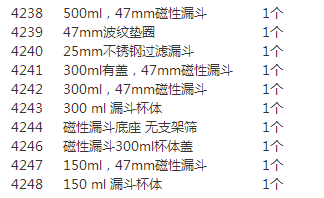 4247-美国颇尔150ml 47mm磁性过滤漏斗