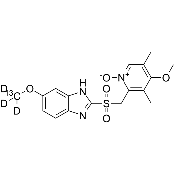 Omeprazole sulfone N-oxide-13C,d3(Synonyms: 埃索美拉唑EP杂质I 13C,d3)