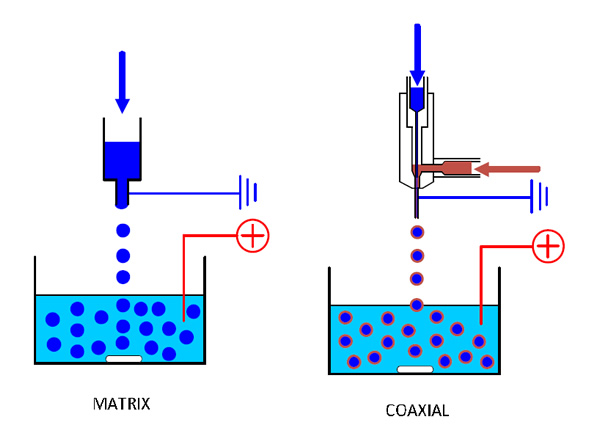 微包囊制备系统 静电/高压驱动 VAR V1 Principle of Electrostatically Assisted Spraying VAR V1 货号：EV1 品牌：