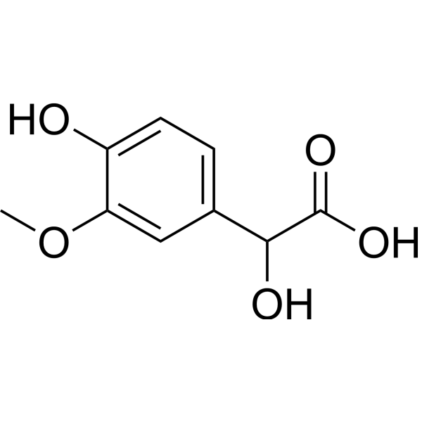 Vanillylmandelic acid                                          (Synonyms: 香草扁桃酸；3-甲氧基-4-羟基扁桃酸)
