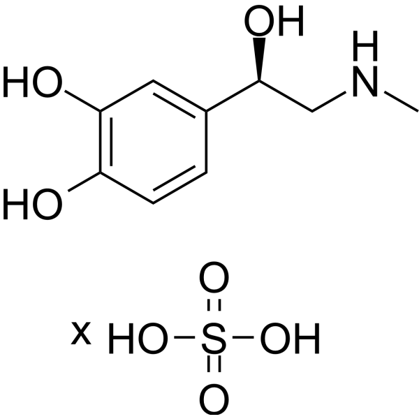 L-Epinephrine sulfate                                          (Synonyms: (-)-Epinephrine sulfate; L-Adrenaline sulfate; (-)-Adrenalin sulfate)