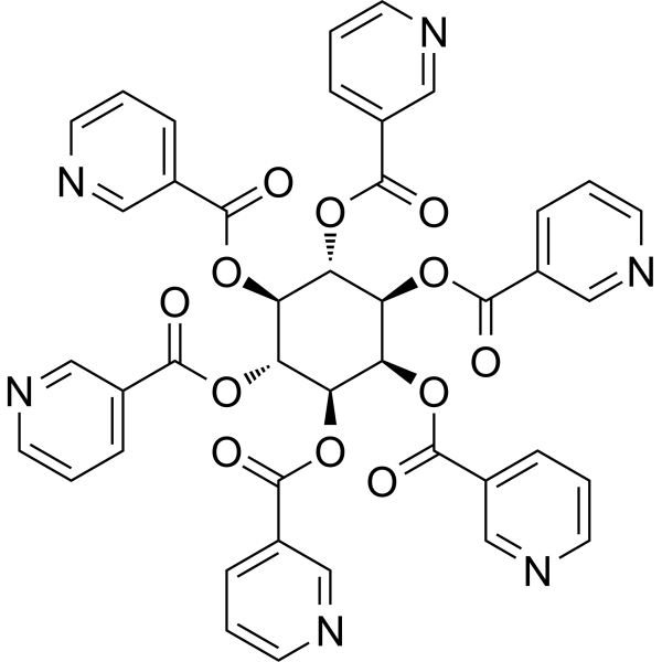 Inositol nicotinate                                          (Synonyms: 肌醇烟酸酯; Inositol niacinate;  Hexanicit)