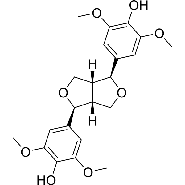 (+)-Syringaresinol                                          (Synonyms: (+)-丁香树脂酚)