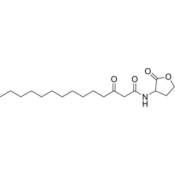 N-(3-Oxotetradecanoyl)-DL-homoserine lactone                                          (Synonyms: 3-Oxo-C14-AHL)