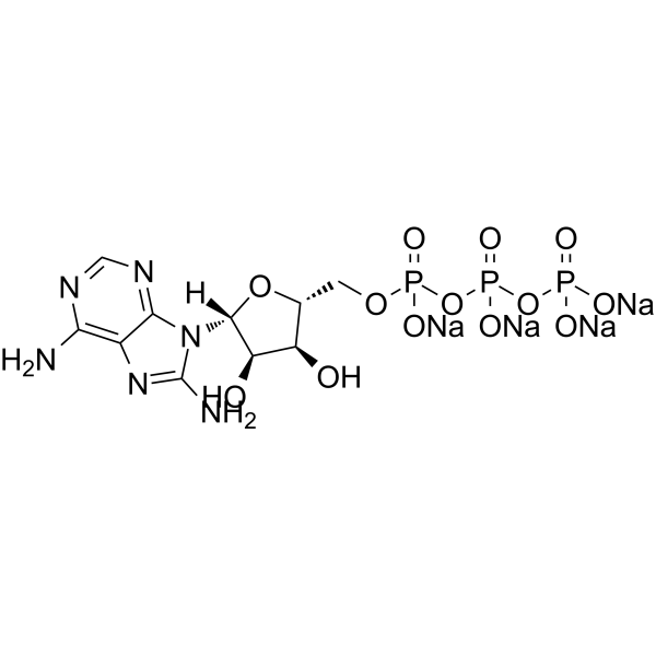 8-NH2-ATP tetrasodium                                          (Synonyms: 8-Aminoadenosine-5