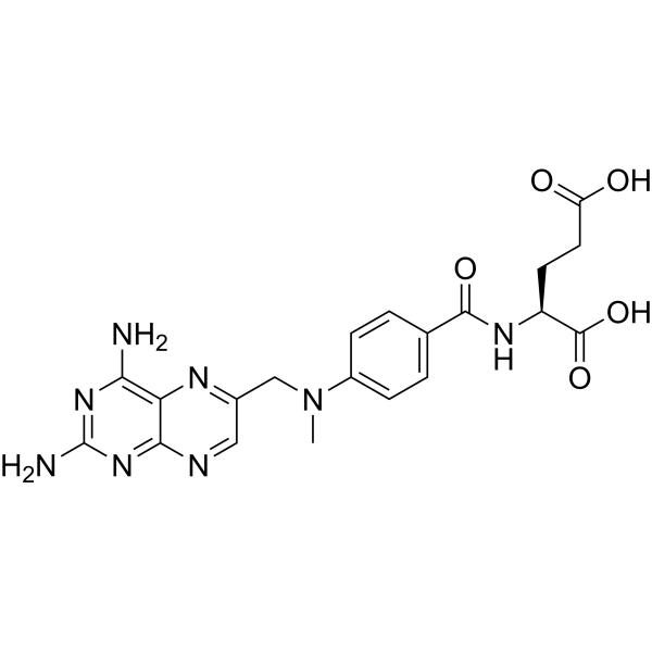 Methotrexate                                          (Synonyms: 甲氨蝶呤; Amethopterin;  CL14377;  WR19039)