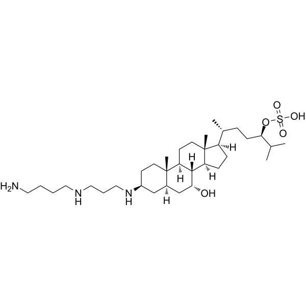 Squalamine                                          (Synonyms: 角鲨胺; MSI-1256)