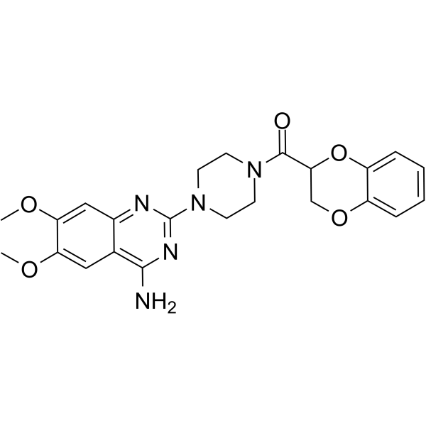 Doxazosin                                          (Synonyms: 多沙唑嗪; UK 33274)