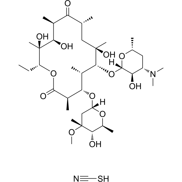 Erythromycin thiocyanate                                          (Synonyms: 红霉素硫氰酸盐)
