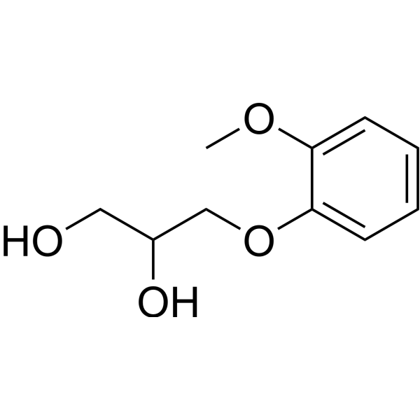 Guaifenesin (Standard)                                          (Synonyms: Guaiacol glyceryl ether(Standard);  Guaiphenesin(Standard);  Glycerol guaiacolate (Standard))