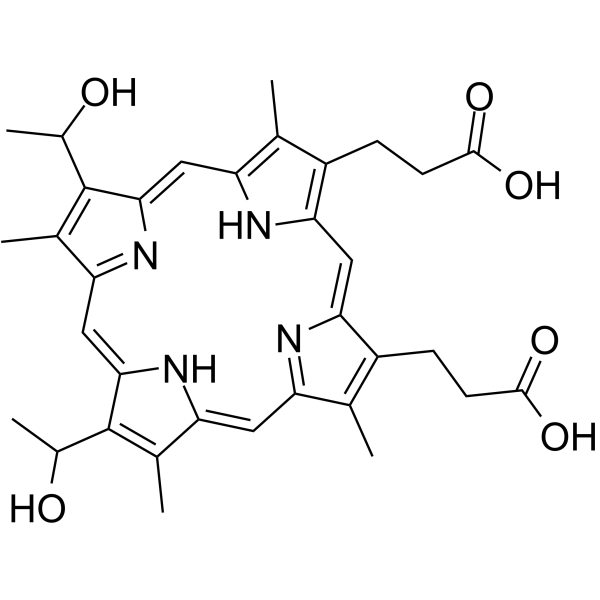 Hematoporphyrin                                          (Synonyms: 血卟啉; Hematoporphyrin IX)