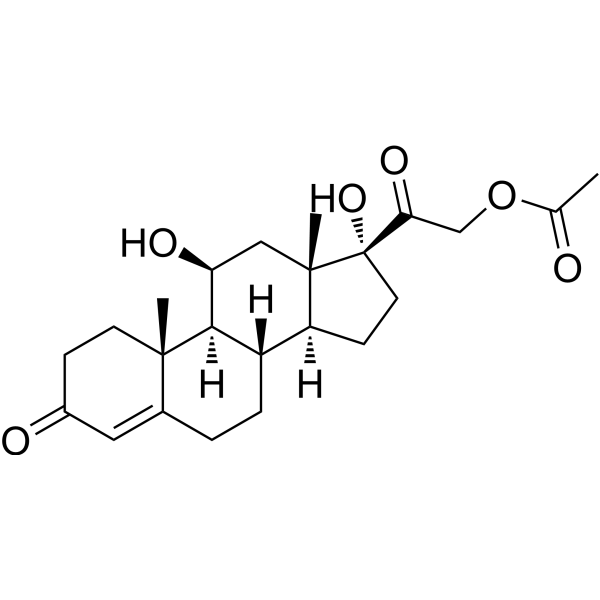 Hydrocortisone acetate (Standard)                                          (Synonyms: Hydrocortisone 21-acetate(Standard);  Cortisol 21-acetate (Standard))