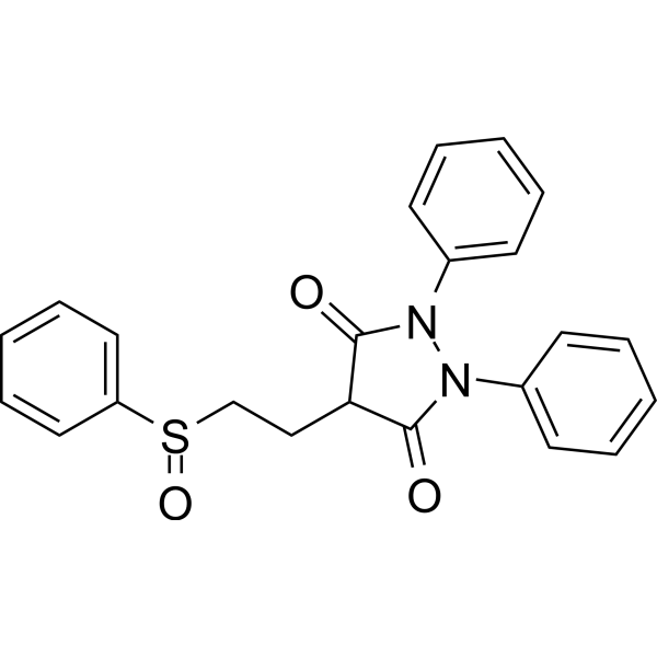 Sulfinpyrazone                                          (Synonyms: (±)-磺吡酮; G-28315)