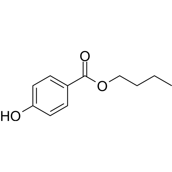 Butylparaben                                          (Synonyms: 对羟基苯甲酸丁酯; Butyl parahydroxybenzoate;  Butyl paraben;  Butyl 4-hydroxybenzoate)