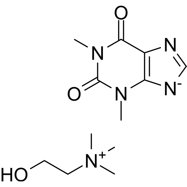 Choline theophyllinate                                          (Synonyms: 胆茶碱; Oxtriphylline)