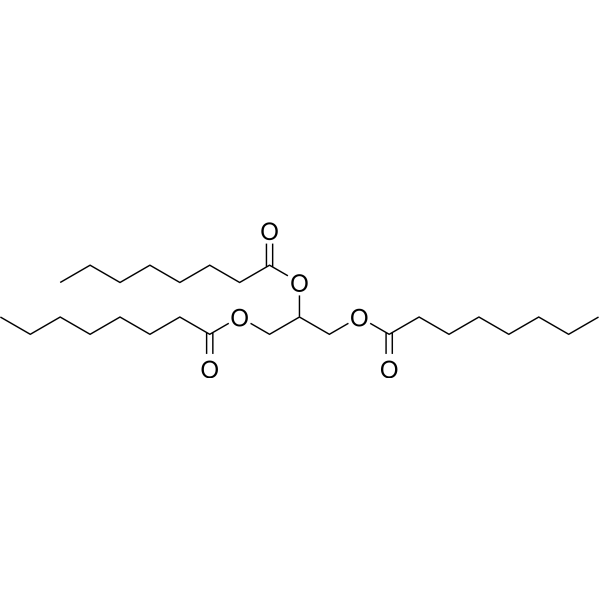 Tricaprilin                                          (Synonyms: 三辛酸甘油酯; Trioctanoin;  Glyceryl trioctanoate)