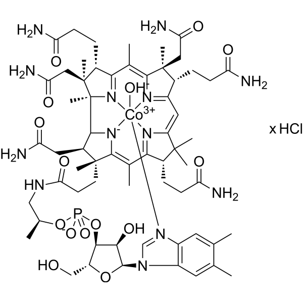 Hydroxocobalamin hydrochloride                                          (Synonyms: Vitamin B12a hydrochloride)