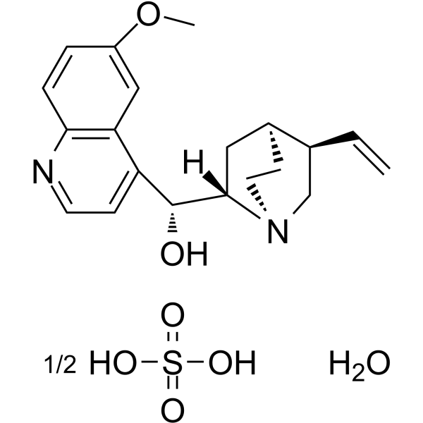 Quinine hemisulfate hydrate                                          (Synonyms: 硫酸奎宁水合物)