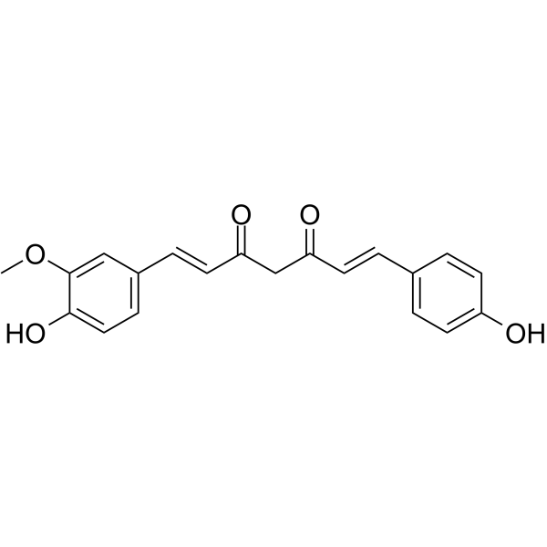 (E/Z)-Demethoxycurcumin                                          (Synonyms: (E/Z)-去甲氧基姜黄素; p-Hydroxycinnamoyl-feruloylmethane)